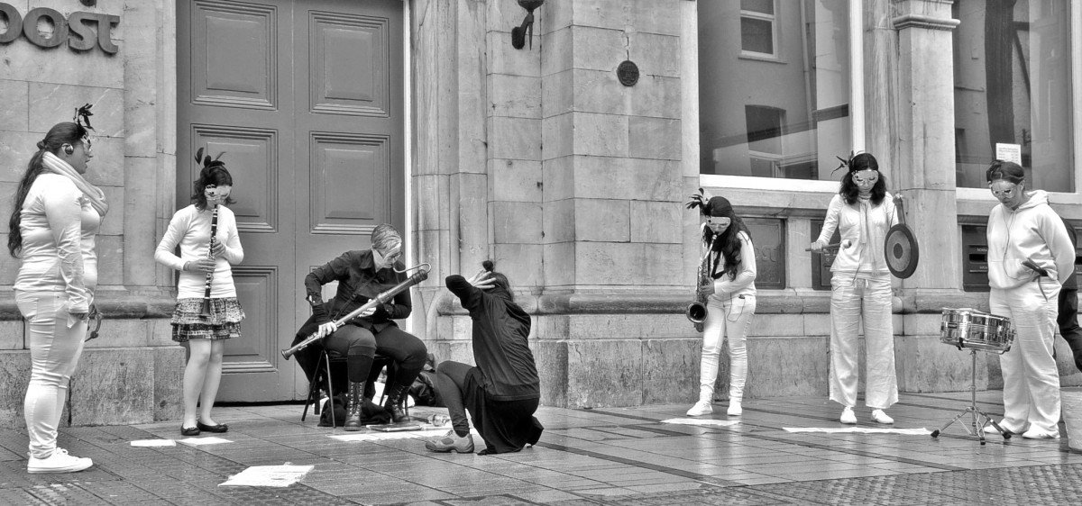 Performing In the Lion's Den - 30th March - Outside GPO, Co. Cork, Ireland